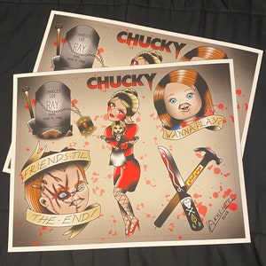 Arkusz tatuażu Chucky Flash