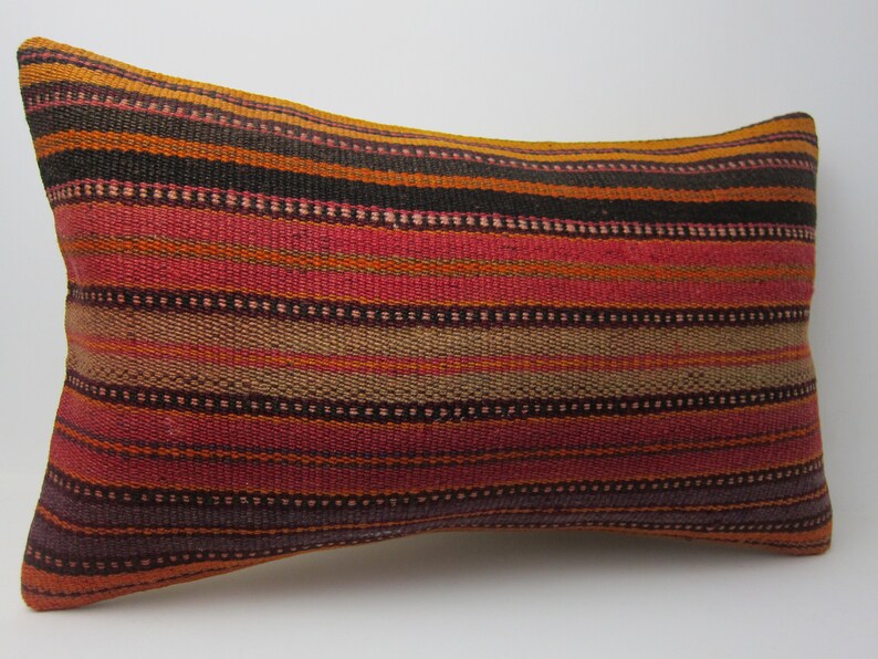 12x20 boho kilim throw pillow cover burlap bedroom outdoor cushion case lumbar natural aztec linen decorative embroidered turkish rectangle