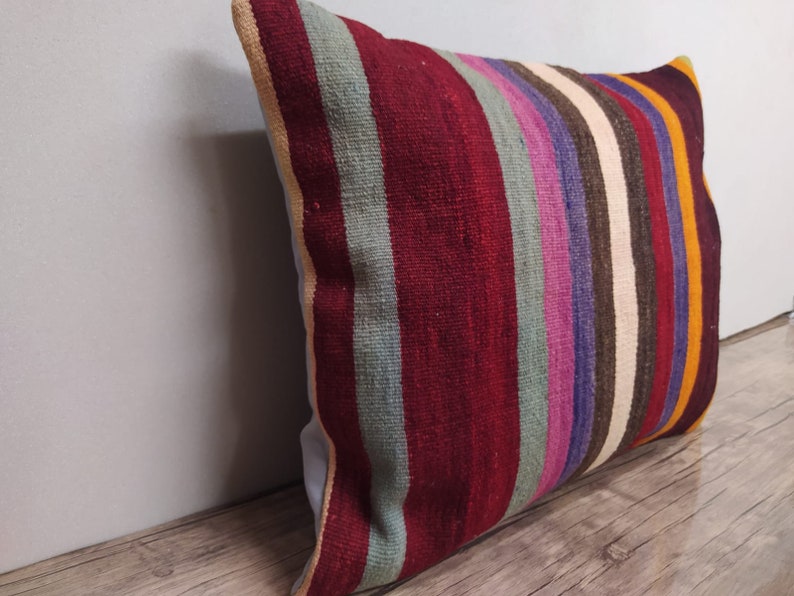 Hand Embroidery Pillow Cover Rug Pillow Case Old Pillow Case Mutlicolor Handmade Pillow Case Handwoven Pillow Case Throw Cushion Cover