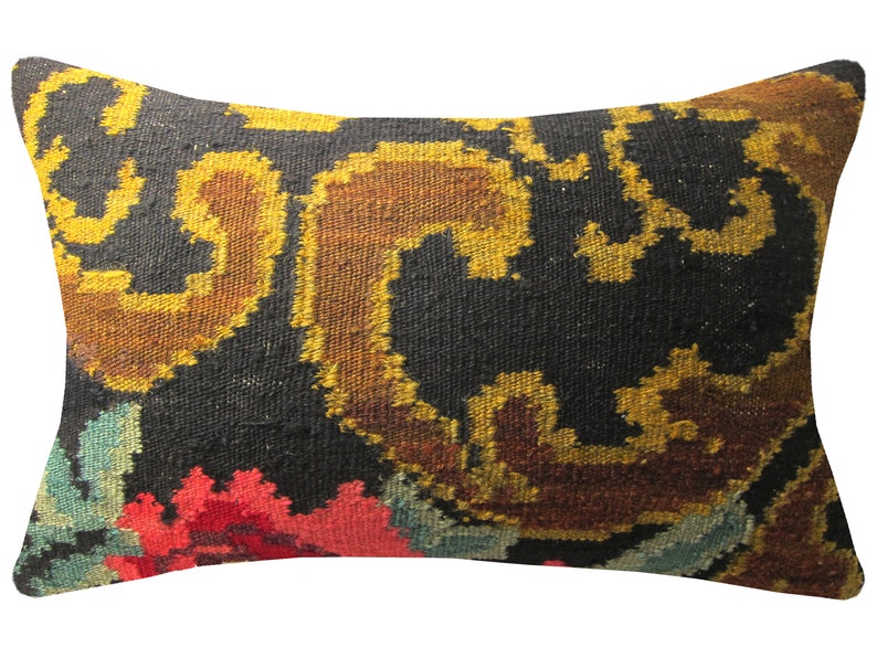 Handwoven Floor carpet bedroom bed home decor rug Throw lumbar Case 30x50 cm 12x20 pink moldova kilim pillow cover decorative Cushion Cover