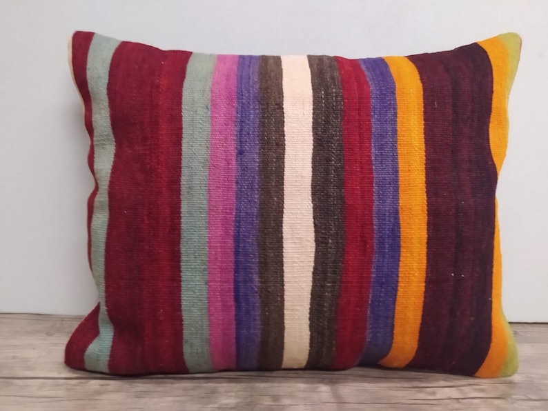 Hand Embroidery Pillow Cover Rug Pillow Case Old Pillow Case Mutlicolor Handmade Pillow Case Handwoven Pillow Case Throw Cushion Cover