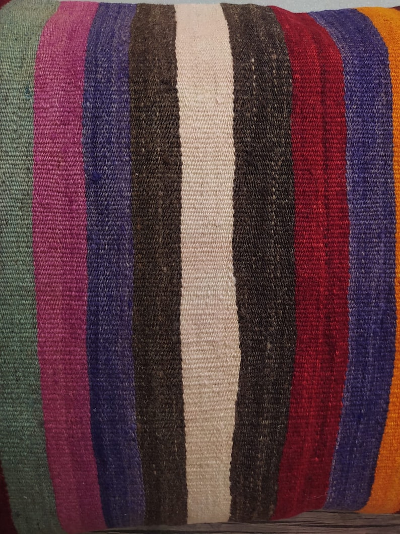 Hand Embroidery Pillow Cover Rug Pillow Case Old Pillow Case Mutlicolor Handmade Pillow Case Handwoven Pillow Case Throw Cushion Cover