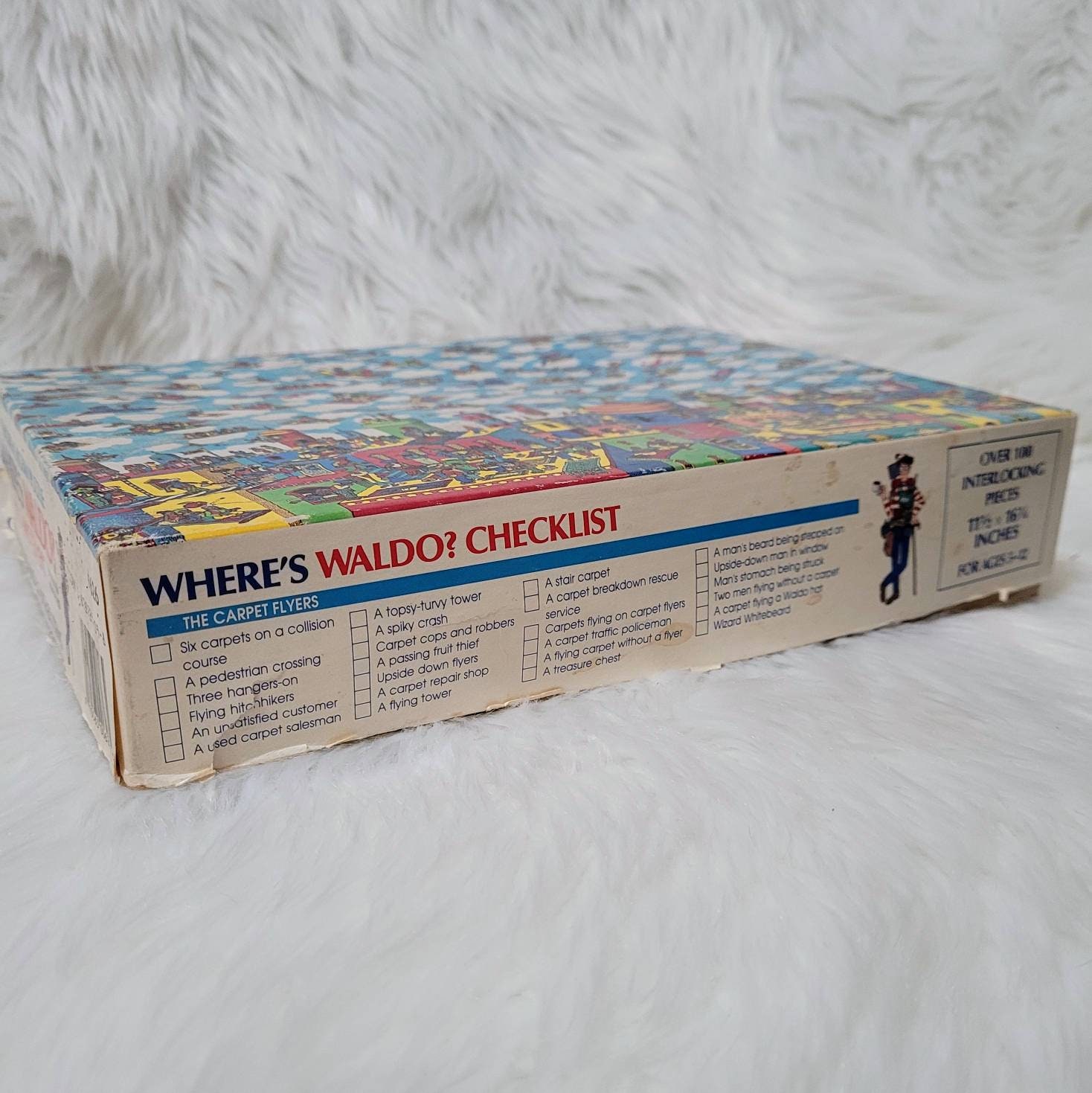 Vintage Complete 100 Piece Where's Waldo the Carpet Etsy