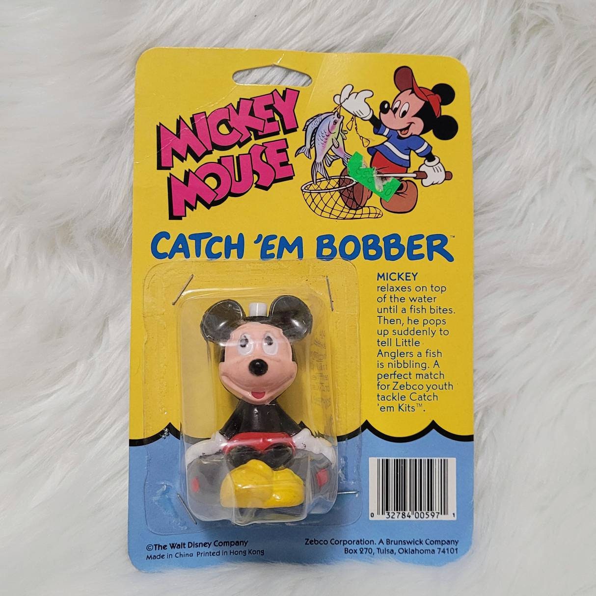 Disney Mickey Mouse Catch 'em Fishing Bobber 1992 Vintage Sealed