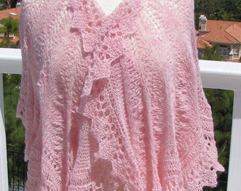 Hand-knitted Victorian Lace Capelet