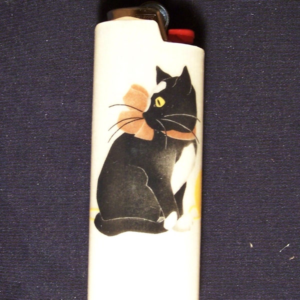 Cat Wood Lighter Case // Wood Lighter Case