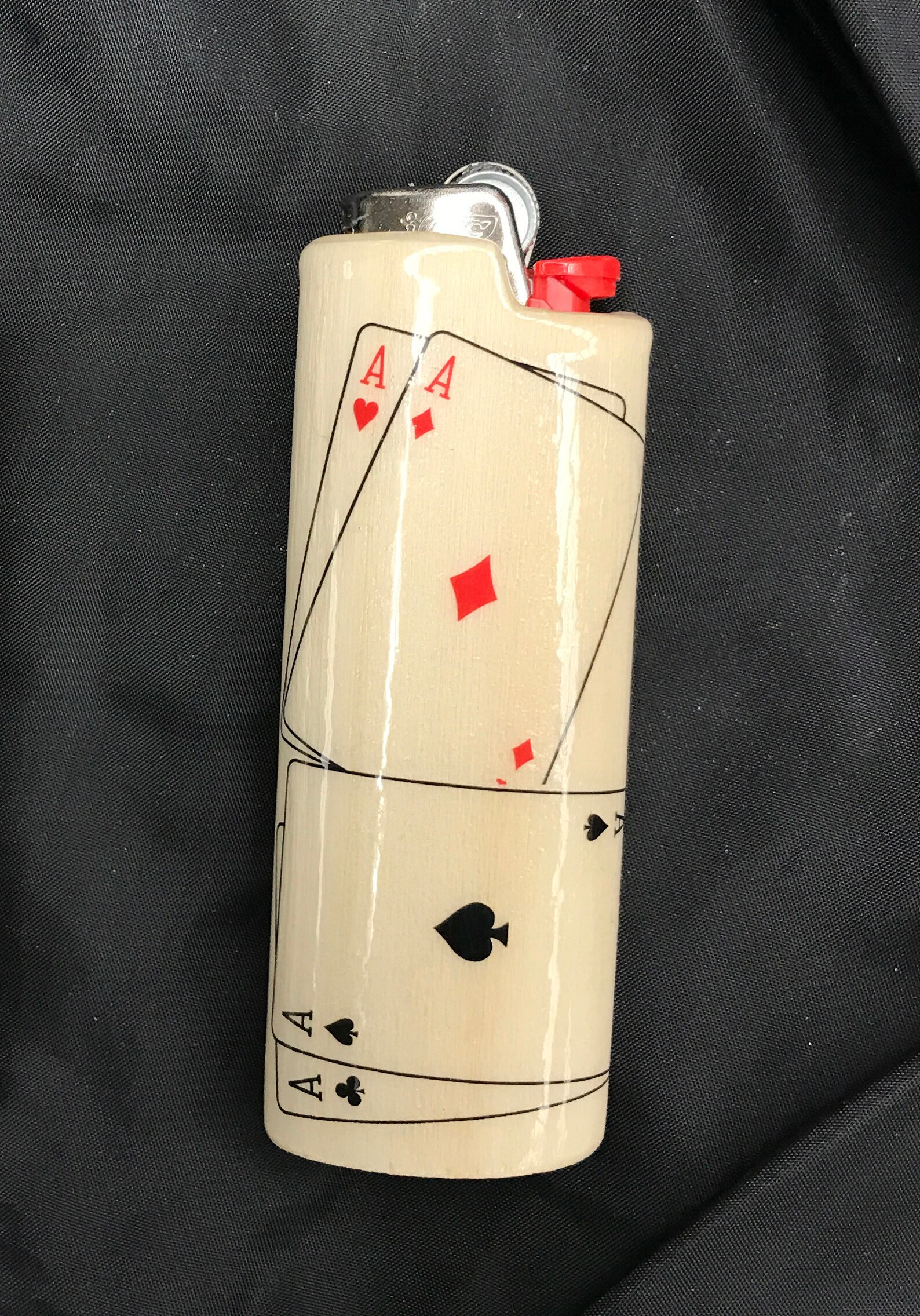 Poker Wood Lighter Case // Playing Cards Wood Lighter Case Etsy