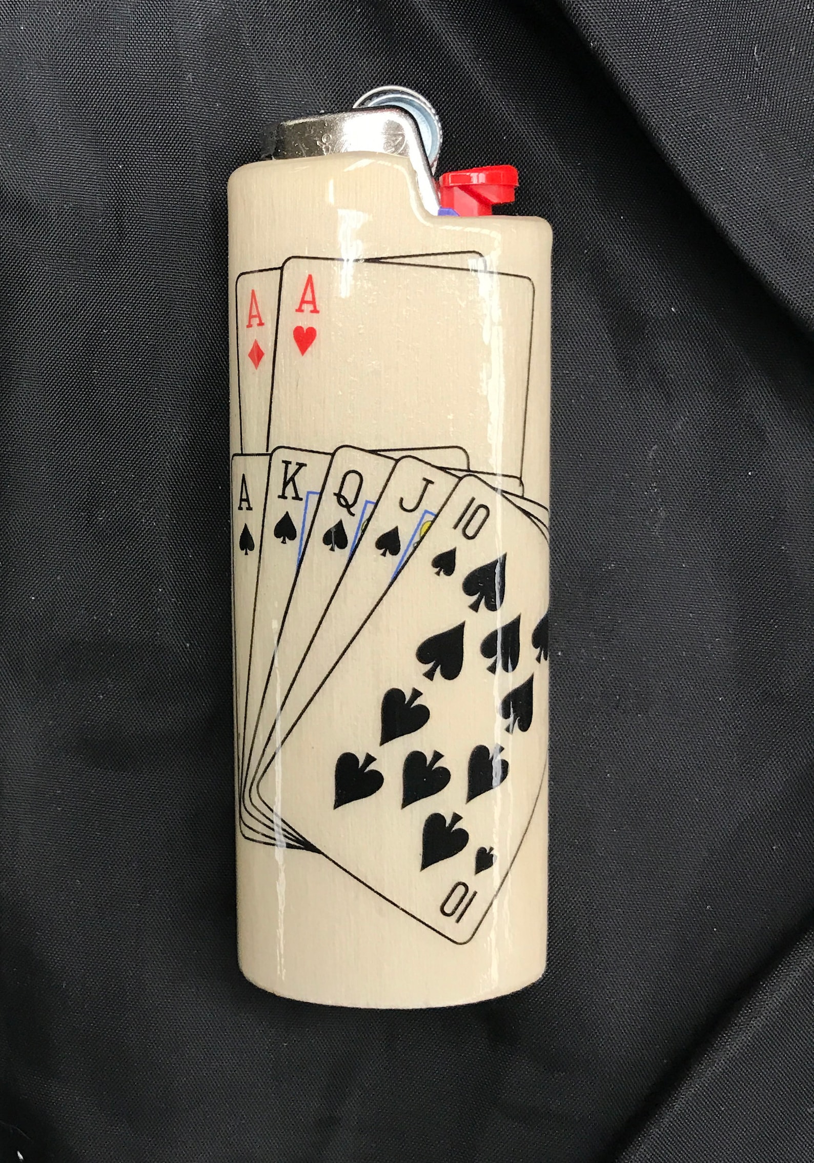 Poker Wood Lighter Case // Playing Cards Wood Lighter Case Etsy