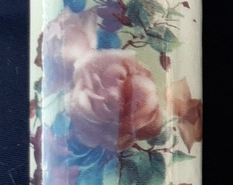 Pink Rose Wood Lighter Case // Wood Lighter Case