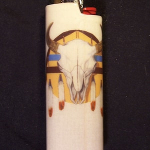 Native American Wood Lighter Case // Wood Lighter Case