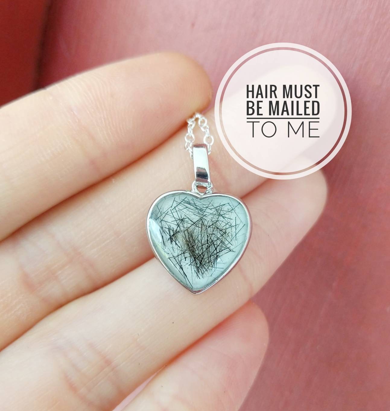Heart Locket: Hair or Fur Memorial Keepsake - Custom Colors - Etsy