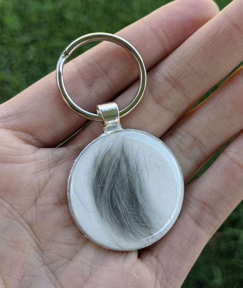 Hair Keychain Pet Fur Keychain Pet Fur Memorial Pet Etsy