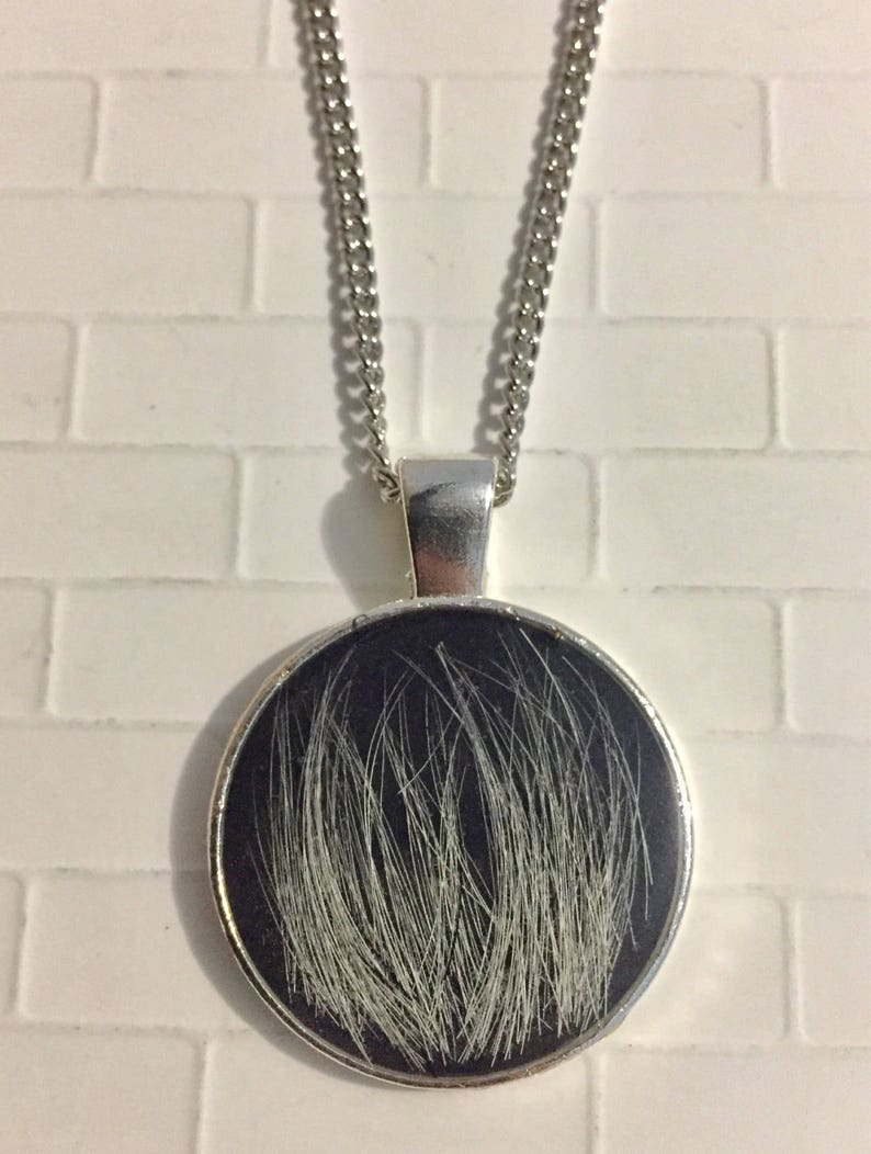 memorial pet lover WHITE fur urn pet fur ashes pet hair pet jewelry Pet loss memorial necklace