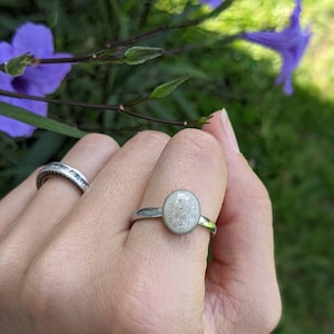 Pet Cremation Ring - Stainless Steel Memorial Jewelry for Ashes - Personalized Pet Loss Keepsake - Comfort Fit Ring