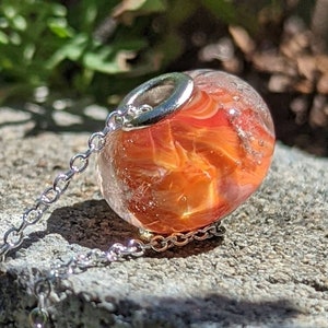 Pet Cremation Necklace, Ashes Pendant, Ashes Jewelry, Cremation Pendant, Cremation Glass, Glass Jewelry, Glass Ashes, Glass Bead