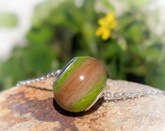 Memorial Hair Necklace: Fur or Hair Keepsake - Custom Colors
