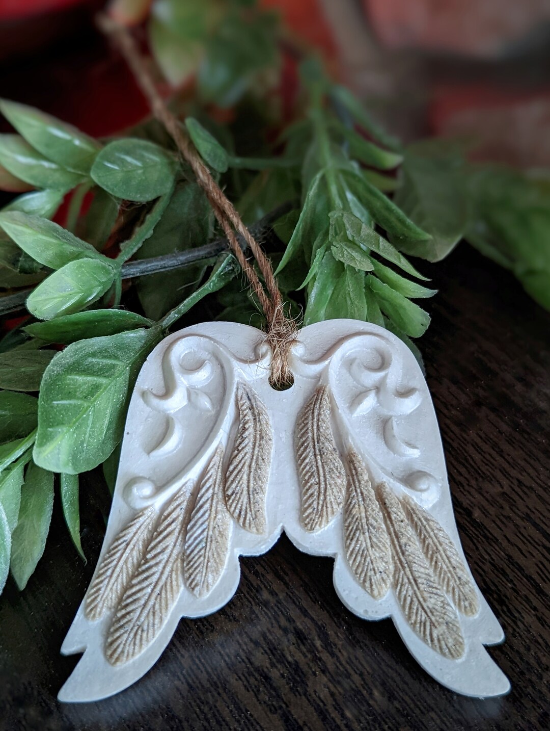 Memorial Christmas Ornament Cremation Ornament Angel Wings Etsy