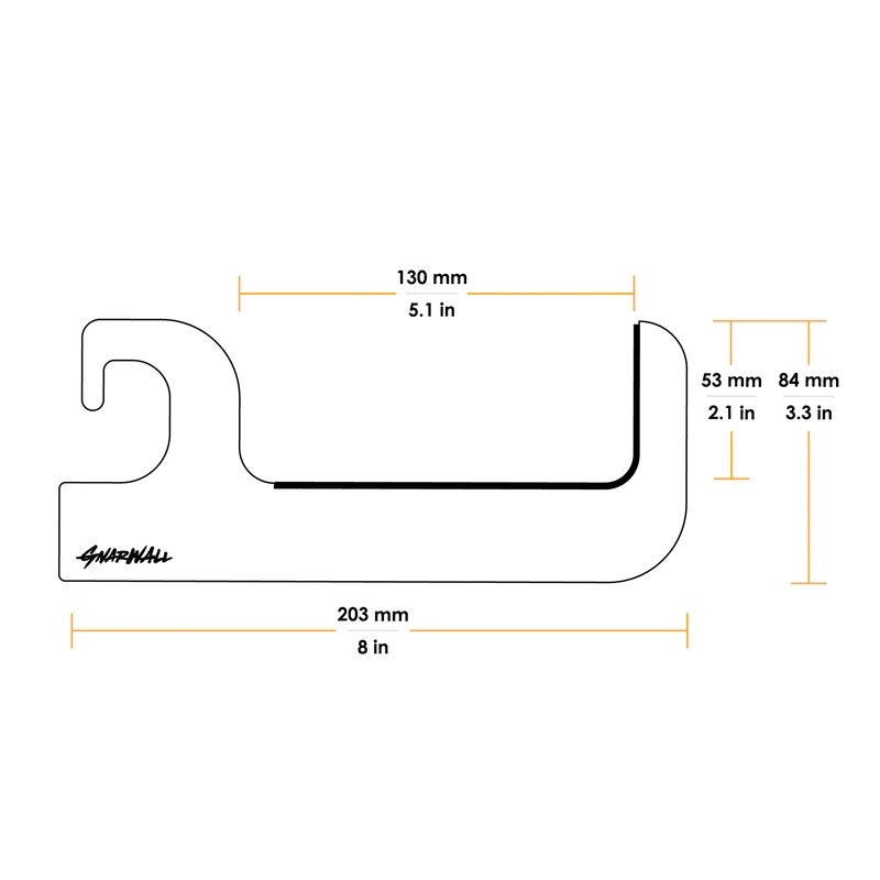GNARWALL Surfboard SUP Wall Rack Wooden Horizontal Mount for Stand up