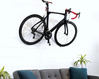 GNARWALL Sleek Black Aluminum Bike Hanger: Versatile, Stylish & Durable Wall Rack, Fits All Pedals, Supports 16kgs, Mounting Kit Included