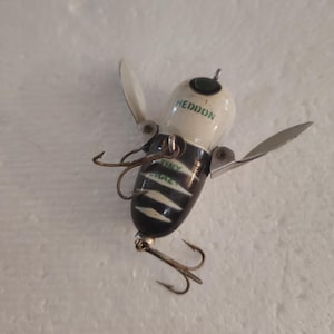 Leurre De Pêche Ancien Heddon Crazy Crawler - Vintage USA