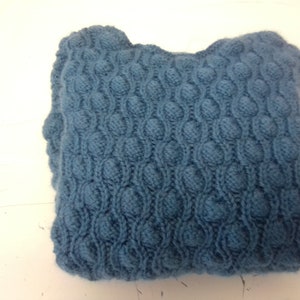 Tunique en laine bleue à motifs géométriques pour fillette de 10 ans image 4