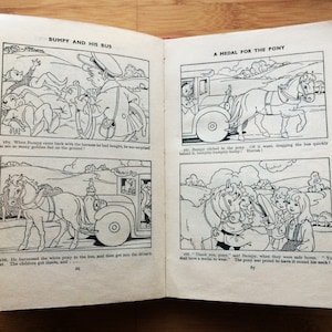 Bumpy and his Bus von Enid Blyton sehr seltenes Vintage 1950 Hardback Sammelbuch
