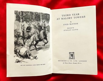 Vintage Children Books - Last Term at Malory Towers - Enid Blyton