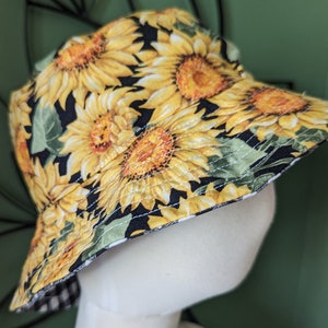 Bucket Hat, Girl Bucket Hat, Reversible Bucket Hat, Sun Hat, Best Seller Hats, Sunflower Hat, Toddler Bucket Hat, Baby Bucket Hat