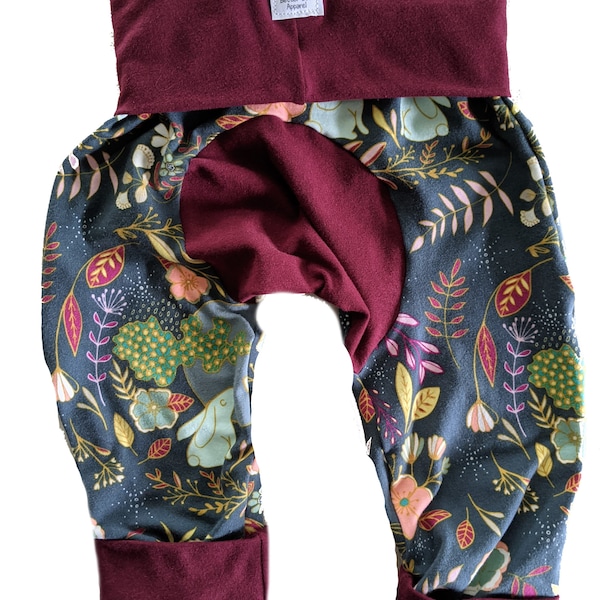 Maxaloones, Grow With Me Pants,  Baby Pants, Toddler Pants, Baby Leggings, Diaper Pants, Circle Bum Pants, Baby Fashion