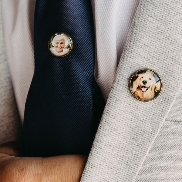 Cadeau du marié, souvenir de mariage, épinglette homme, boutonnière breloque épinglette commémorative, cadeau du marié de la mariée
