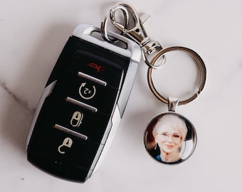 Custom Photo Gift Keychain Bag Charm Personalized Keychain Custom Photo Personalized Photo Keychain Custom Keychain Picture Keychain