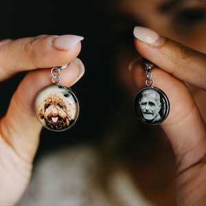 Personalized Gift Photo Charm, Picture Pendant Charm, Custom Photo Charm For Bracelet