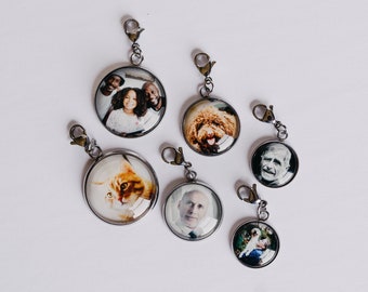 Photo Charm Custom Personalized, Picture Pendant, Tarnish Free, Personalized Photo Charm, Charm Bracelet Photo Charm, Personalized Gift