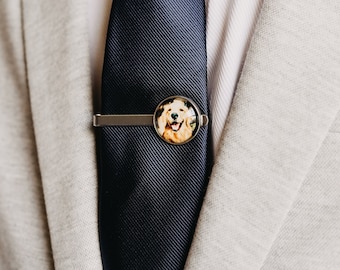 Tie Clip, Tie Tack, Father of the Bride or Groom Gift, Photo Gift, Custom Personalized For Him