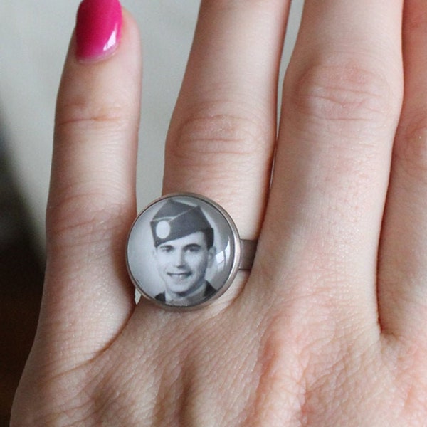 Custom Photo Ring Etsy