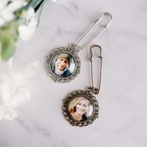 Wedding Bouquet Photo Charm, Memorial Bouquet Charm, Bridal Shower Gift