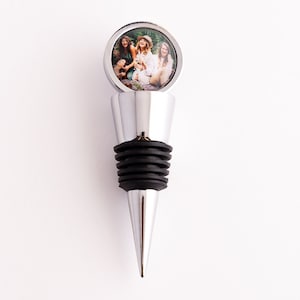 Custom Photo Wine Stoppers, Personalized Wine Gifts with Your Favorite Pictures
