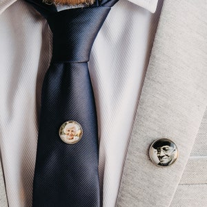 Groom Gift, Wedding Memorial, Lapel Pin Man, Boutonniere Charm Lapel Pin Memorial, Groom Gift From Bride image 5