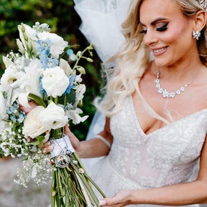 Wedding Bouquet Photo Charm, Wedding Memorial Bouquet Charm, Bridal Shower Gift