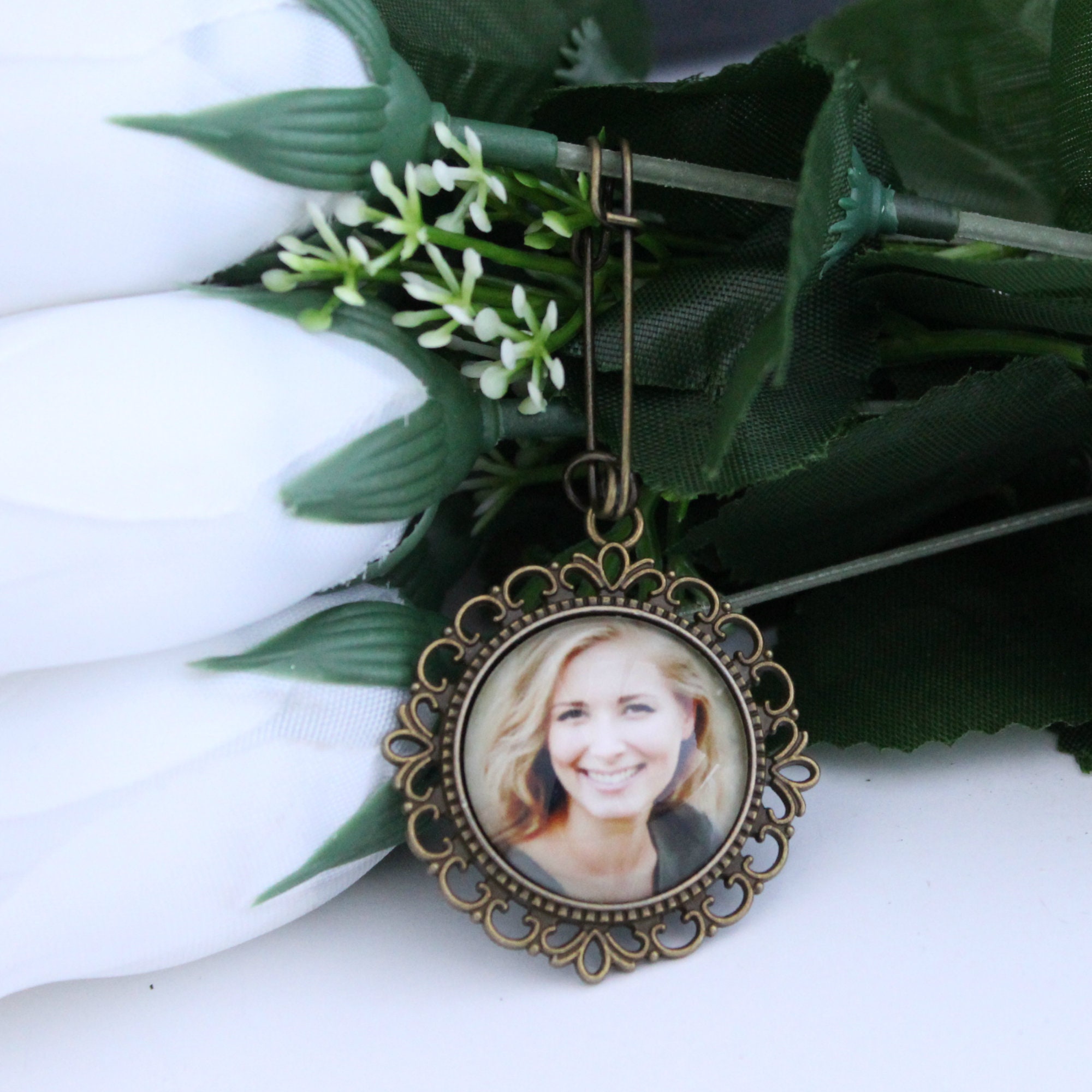 Photo Bridal Bouquet Charm Charm for Bridal Bouquet Picture - Etsy