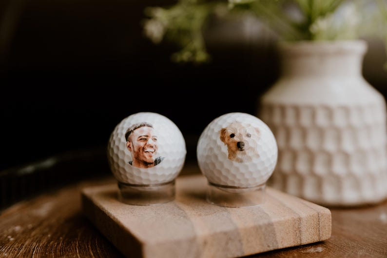 Custom Golf Balls, Personalized Golf Gift, Photo Face Golf Lover Ball Gift image 14
