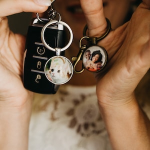 Sympathy Gift Memorial Keepsake Photo Keychain