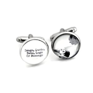Picture Cufflinks Father of the Bride Gift, Custom Photo Cufflinks, Personalized Dad Wedding gIFT