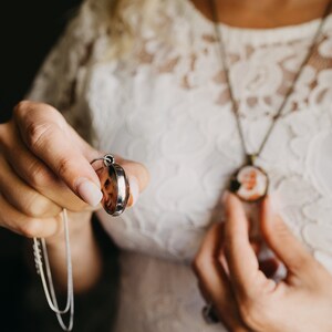 Foto Anhänger Halskette,Memorial Andenken Schmuck, doppelseitige Bild Halskette