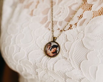 Memorial Keepsake Photo Pendant Necklace, Memory Jewelry Necklace, Pendant Necklace With Picture