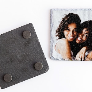 Personalized Gift Photo Coasters, Custom Picture Slate Coasters,  Photo Gifts