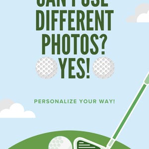 Custom Golf Balls, Personalized Golf Gift, Photo Face Golf Lover Ball Gift image 3