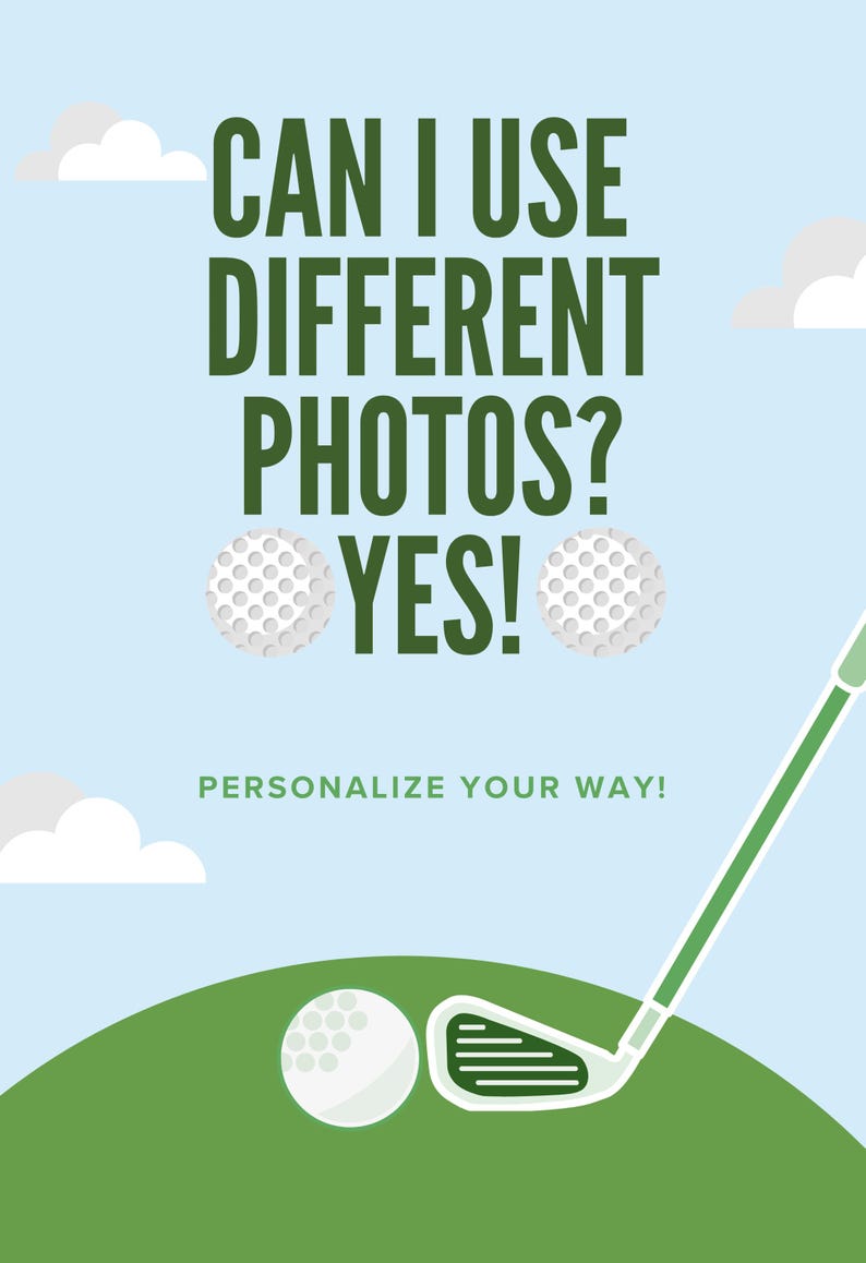 Custom Golf Balls, Personalized Golf Gift, Photo Face Golf Lover Ball Gift image 3