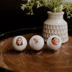 Custom Golf Balls, Personalized Golf Gift, Photo Face Golf Lover Ball Gift image 17