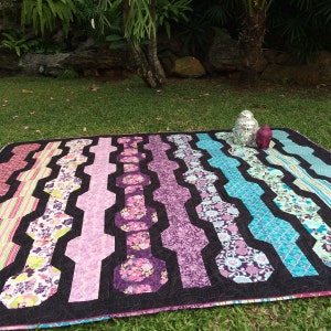 Poppy Pods Easy Quilt Pattern - PDF instant download